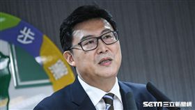 獲民進黨提名參選台北市長，姚文智出面說明。 （圖／記者林敬旻攝）