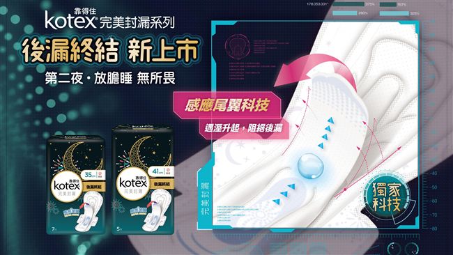 靠得住首創智慧衛生棉　終結後漏恐懼