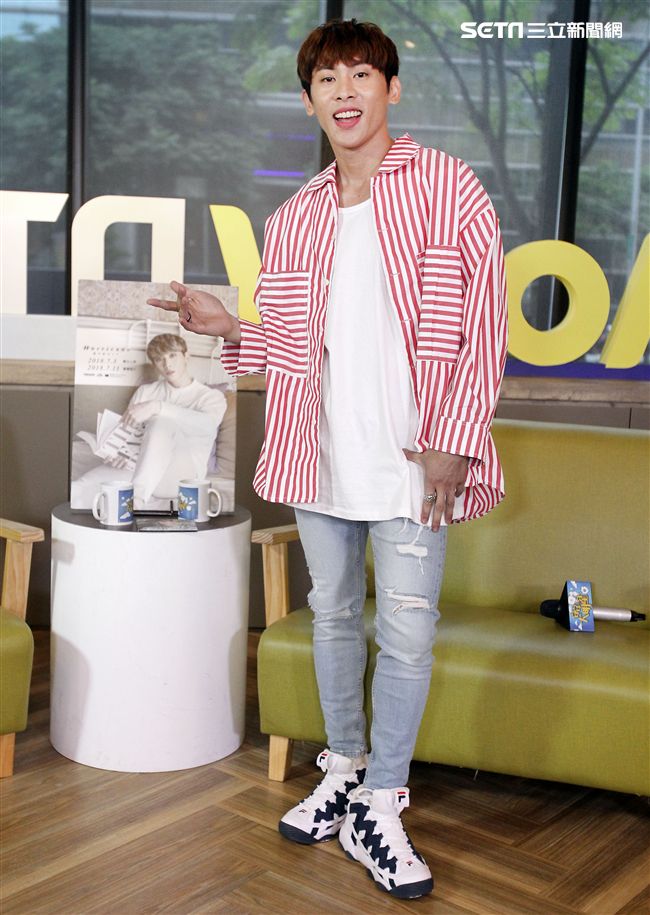 梅中原安安大明星。（記者邱榮吉/攝影）