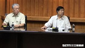 中華奧會副主席陳士魁（左）。（記者劉忠杰攝影）