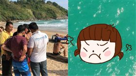 鱷魚,泰國,海灘,普吉島,捕捉,危機,瀕臨,生物學,渡假,Rawai,　圖／翻攝自臉書　https://goo.gl/7Dd9G6