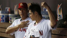 ▲陳偉殷擊出大聯盟生涯首支二壘打。（資料照／美聯社／達志影像）