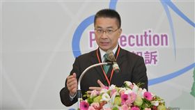 內政部長徐國勇25日出席「2018年防制人口販運國際工作坊」。（圖／內政部提供）