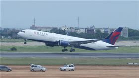 達美航空公司退出台灣市場（圖／中央社）