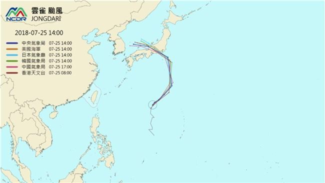 雲雀颱風怎麼走？各國預測路徑出爐