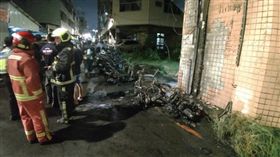台中,逢甲夜市,機車,火警,波及,保養,冒煙（圖／翻攝畫面）