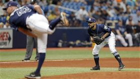 Sergio Romo守三壘。（圖／美聯社／達志影像）