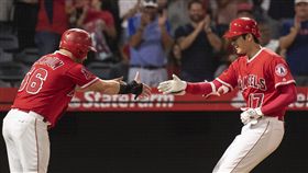 大谷翔平第9轟出爐。（圖／美聯社／達志影像）