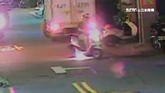 男大生騎車「發爐」！火燒車畫面曝光