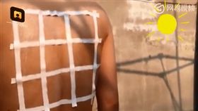 暖夫艷陽天站2小時 為老婆測試防曬液（圖／翻攝網路）