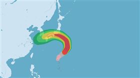雲雀轉中颱 吳德榮：侵襲日本本州、四國、九州機率高（圖／氣象局）