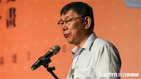 台北市長柯文哲出席都更論壇。 （圖／記者林敬旻攝）