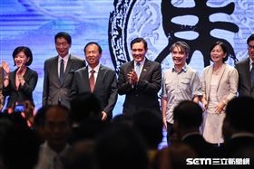 前總統馬英九出席馬英九基金會成立茶會。 （圖／記者林敬旻攝）