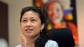 Kolas：發言人就像翻譯機行政院新任發言人Kolas Yotaka（谷辣斯．尤達卡）說，她認為發言人的角色就像「翻譯機」，把複雜的政策翻譯、簡化，傳遞給人民。中央社記者孫仲達攝  107年7月27日