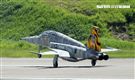 F-5戰機彩繪機，以虎斑為主要設計元素，象徵著台東志航基地所孕育出的小老虎，堅守崗位，捍衛領空。（記者邱榮吉/台東拍攝）