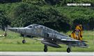 F-5戰機彩繪機，以虎斑為主要設計元素，象徵著台東志航基地所孕育出的小老虎，堅守崗位，捍衛領空。（記者邱榮吉/台東拍攝）