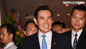前總統馬英九出席馬英九基金會成立茶會。 （圖／記者林敬旻攝）