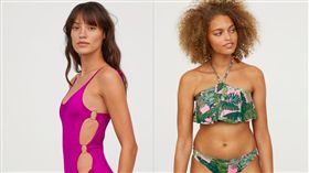 H&M泳裝型錄不修圖，女模秀出身體小瑕疵。（圖／翻攝H&M官網）