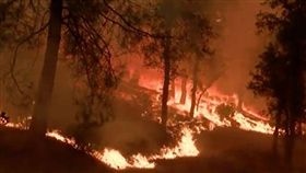 北加州野火蔓延　5死17失蹤（圖）／翻攝自YouTube