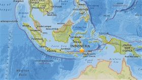 印尼東部深層地震　當局：無海嘯威脅（圖／翻攝自USGS）