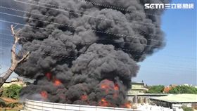 桃園市觀音區一間塑膠工廠火警
