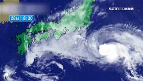 強颱雲雀登日　6米巨浪擊碎二樓窗戶
SOT
日本,雲雀颱風,災情,巨浪,飯店,落地窗,靜岡縣