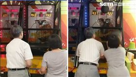 民間臥虎藏龍！一對中年夫婦日前玩投籃機時，相當有默契，一人一球通通進洞，最後得到943分。不少網友看到後，紛紛大讚超厲害，甚至還有網友將夫婦倆封為「神鵰俠侶」。（圖／翻攝自爆廢公社，網友Alexander Weng授權提供）