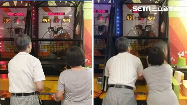 夫婦投籃全進洞　網：籃球界神鵰俠侶