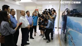 新北市長候選人蘇貞昌今（31日）受邀拜訪萬里區漁會 蘇貞昌選辦提供