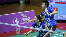 0829世大運羽球混雙李洋、許雅晴　圖／記者林敬旻攝