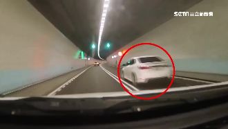 雪隧遭後車追撞　駕駛控對方加速逃逸