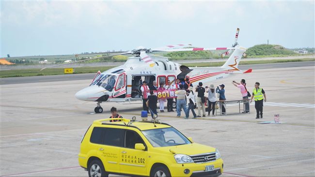 澎湖救護直升機　順利完成首次任務