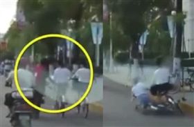 大陸,汕頭,機車,襲臀,鹹豬手　圖／翻攝自梨視頻