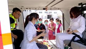 直升機緊急後送 醫護人員隨機訓練