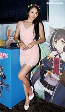 性感正妹夏晴。（記者邱榮吉/攝影）