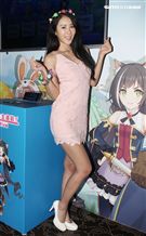 性感正妹夏晴。（記者邱榮吉/攝影）