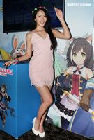 性感正妹夏晴。（記者邱榮吉/攝影）