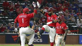 ▲德州遊騎兵二壘手Rougned Odor單季5次純保送又開轟寫下大聯盟紀錄。（圖／美聯社／達志影像）