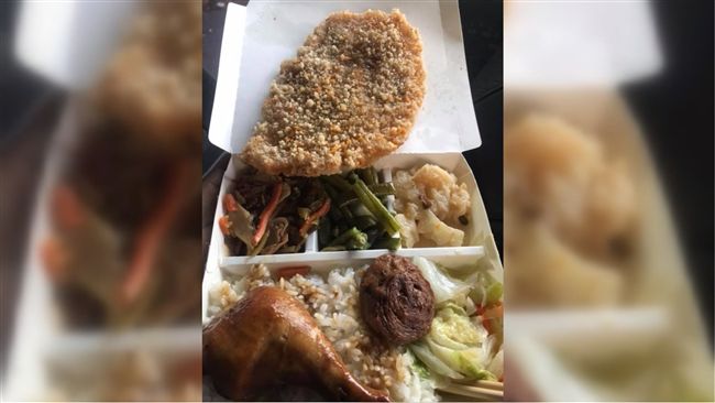 50元便當雙主菜　他打開飯盒秒崩潰