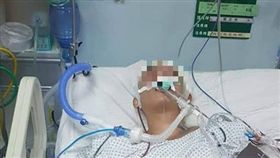 新竹男機車騎士遭撞躺加護病房／臉書新竹爆料公社