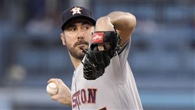 ▲Justin Verlander面對洛杉磯道奇大演14次三振。（圖／美聯社／達志影像）