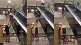 手扶梯,比賽,馬來西亞,屁孩,外掛,玩,摔落,意外,　圖／翻攝自YouTube https://goo.gl/sho8H7