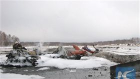 俄羅斯MI-8直升機墜機,機上18人不幸罹難（圖／翻攝自推特）