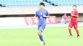 賴麗琴此役梅開二度，中華獲勝最大功臣。（圖／中華足協提供）