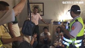 新北,三峽,毒品,臨檢,轟趴,通緝犯（圖／翻攝畫面）