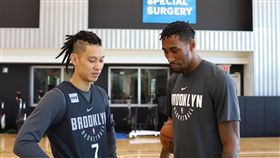 林書豪與Rondae Hollis-Jefferson（圖／取自林書豪個人臉書）