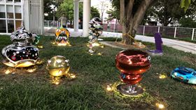 融入花卉糕餅　台中花博公共藝術現風情