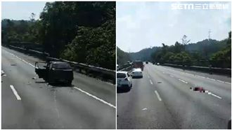 國道外側車道拋錨　男遭大車撞飛死