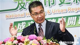 內政部長徐國勇出席「國家住宅及都市更新中心成立揭牌暨開幕活動」。 （圖／記者林敬旻攝）