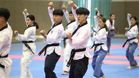 跆拳道「品勢」是首度被列入亞運競賽項目。（圖／劉忠杰攝影）